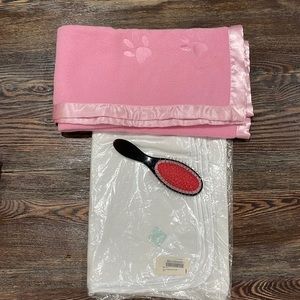 Doll Blankets and Brush - My Twinn and The Bear Mill